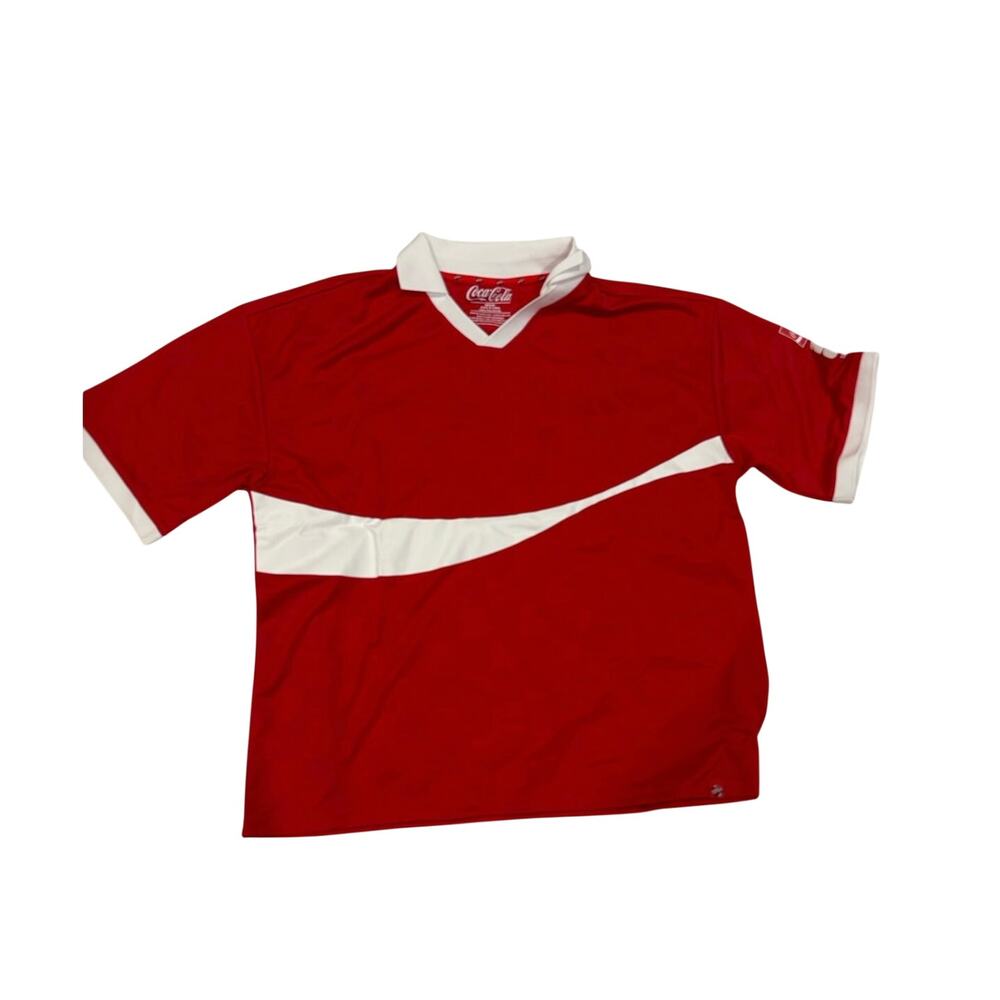 Rare Coca-Cola FIFA Official Partner Polo Shirt | Medium | New | Unisex